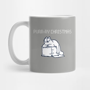 Simon's Cat Purry Christmas Red Mug